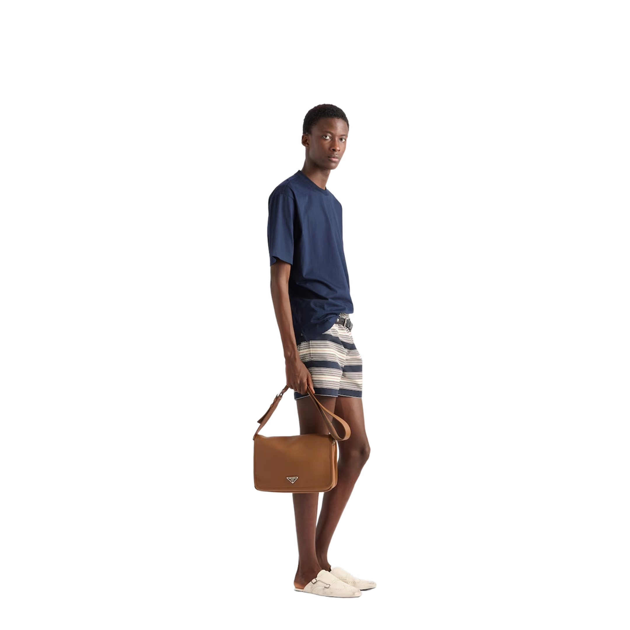 Caramel Leather Crossbody Bag