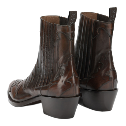 MAYFEYR - Sartore - Postiano 45 Mm Cowboy Ankle Boots - SR3645POSITANOCASTAGNA