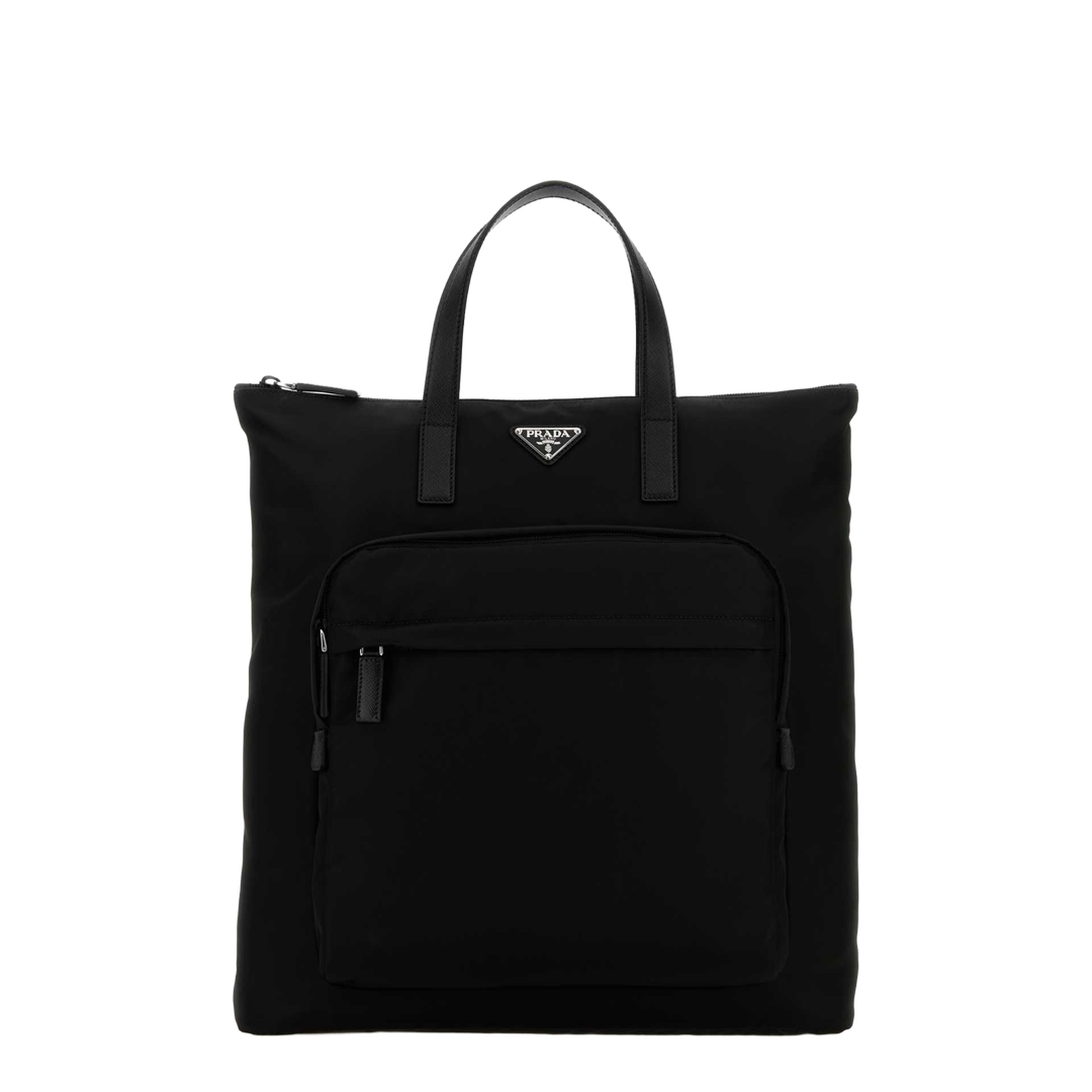 Black Re-Nylon shopping bag