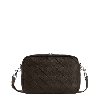 Intrecciato Leather Camera Bags - Brown
