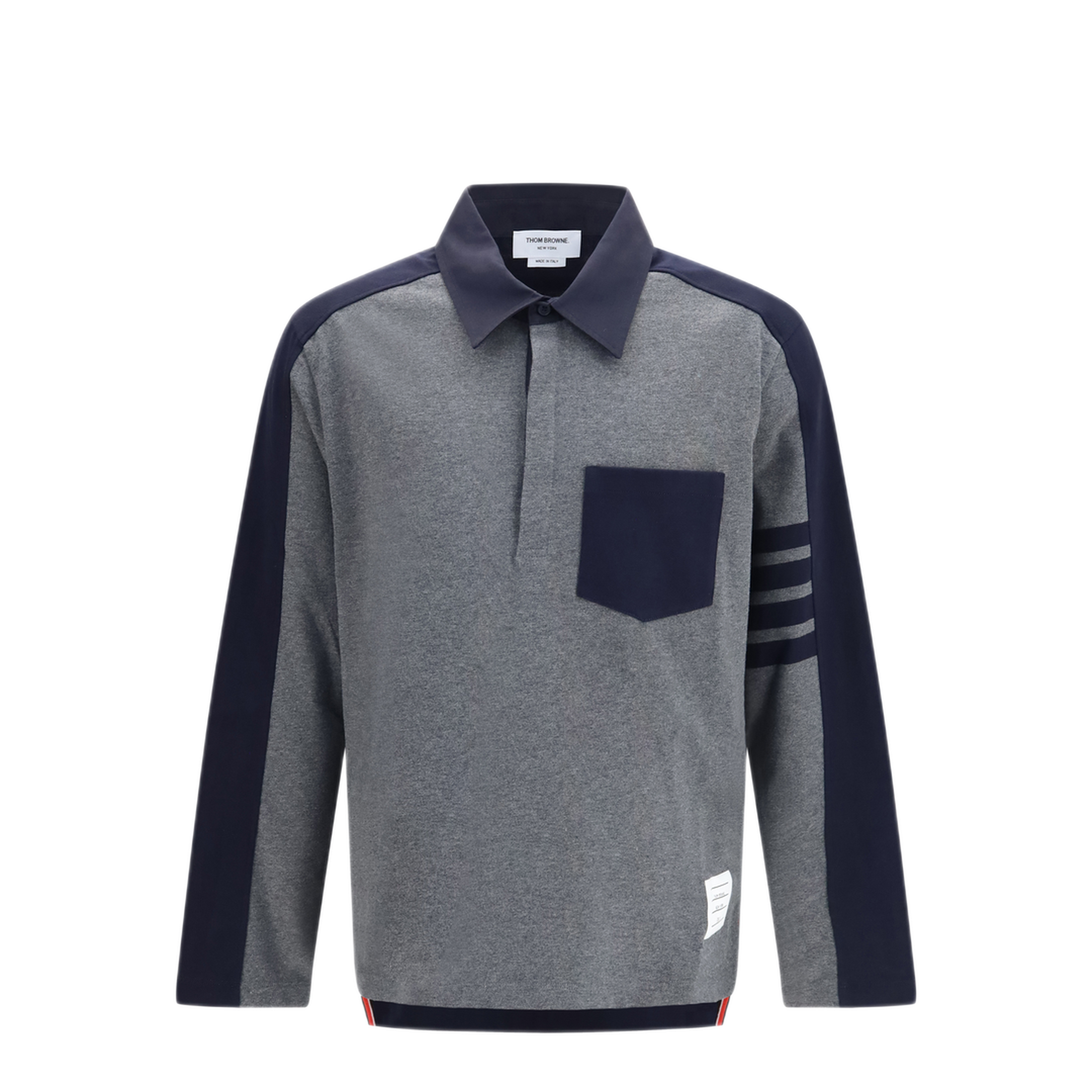 MAYFEYR - Thom Browne - Oversized Colorblock Rugby Polo - MJP250AJ0320035