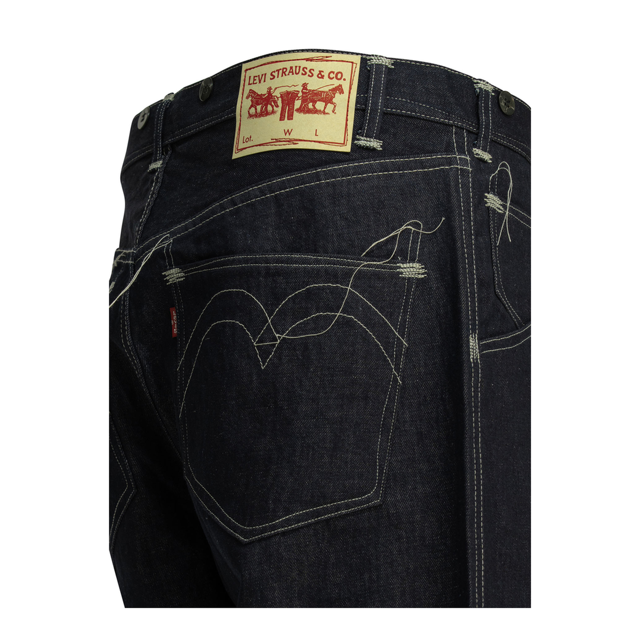 MAYFEYR -  - 5 Pocket Workwear Wide Leg Jeans - WQP210S261INDIGO