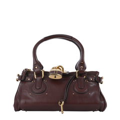 Paddington Buffalo Leather Shoulder Bag - Garnet