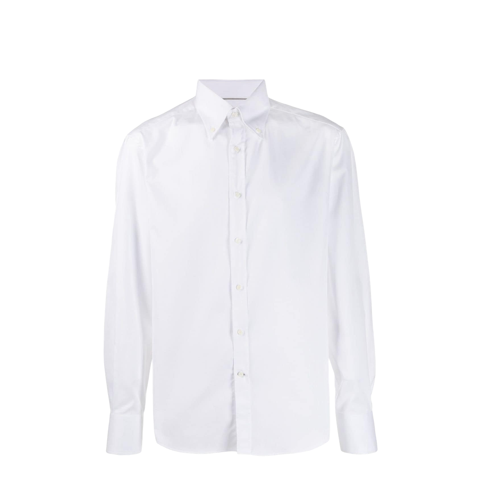 White Cotton Button Down Shirt