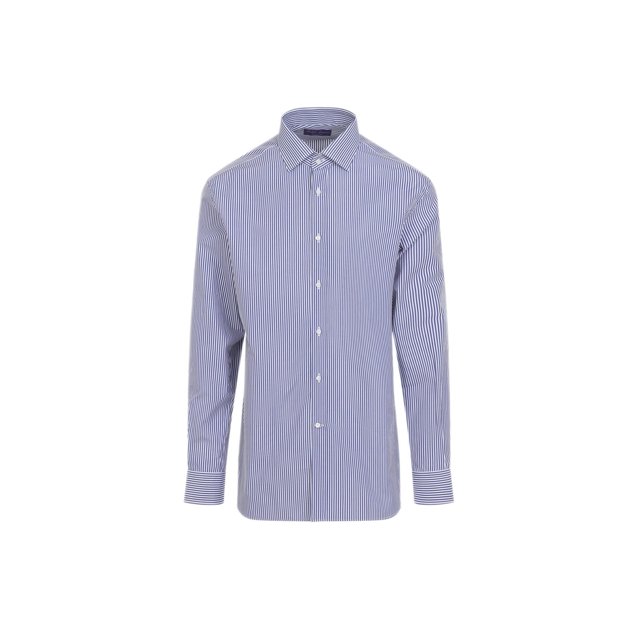 MAYFEYR - RALPH LAUREN PURPLE LABEL - Aston Blue Cotton Shirt - 791530497001MEDIUM