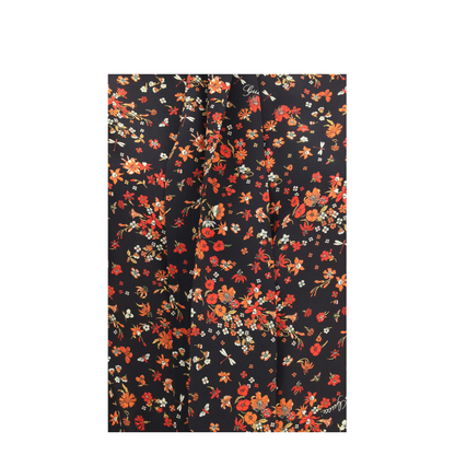 MAYFEYR - Gucci - Silk Flora Print Shirt With Neck Bow - 865102ZAU23