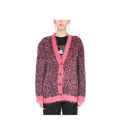 Leopard Jacquard Cardigan