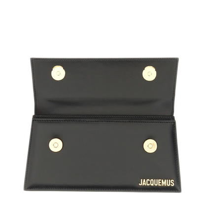 Le Chiquito Long Calf Leather Handbag - Black