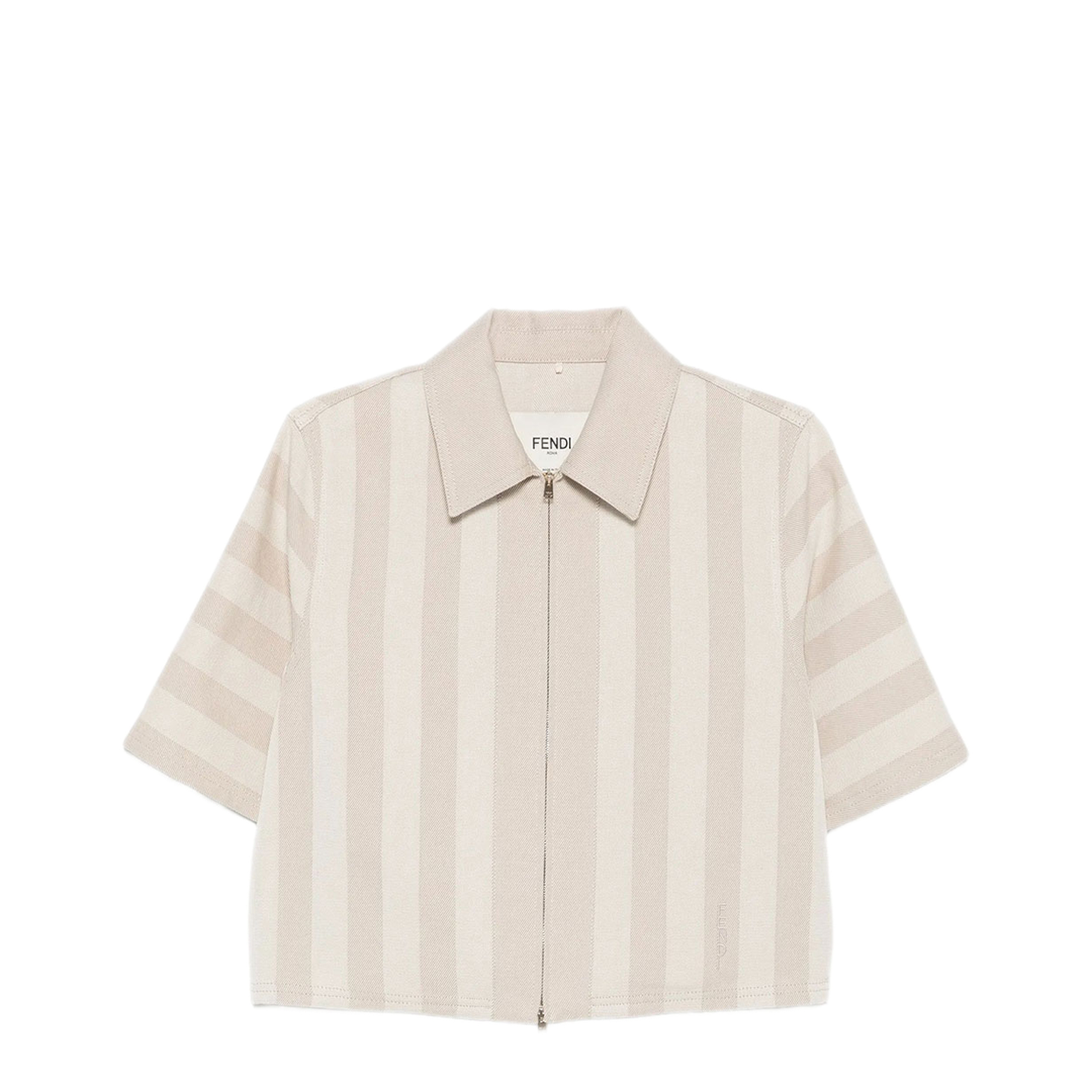 MAYFEYR - Fendi - Pequin Drill Cropped Jacket - FLF790AW8GF1WX0