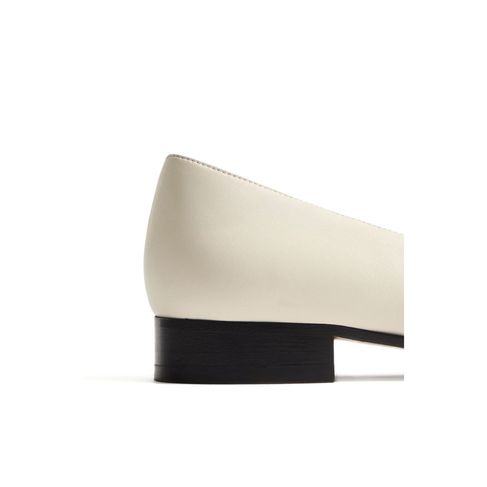 Off-White Brown Leather Toe Cap Tassel Detailing Gold-Tone Logo Accent Low Block Heel