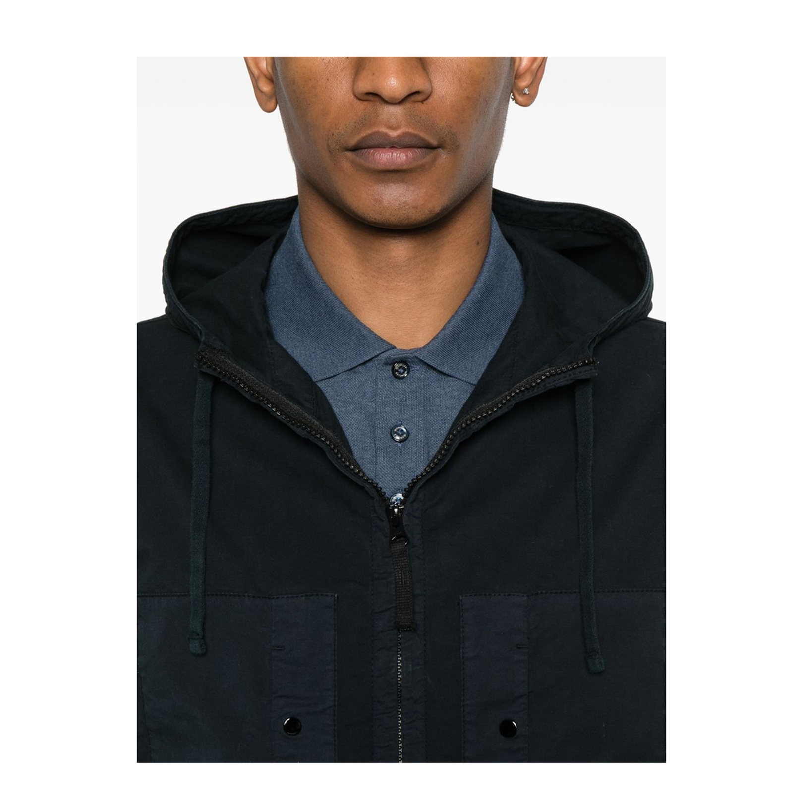 Hooded Jacket made from Stretch Supima Cotton Twill