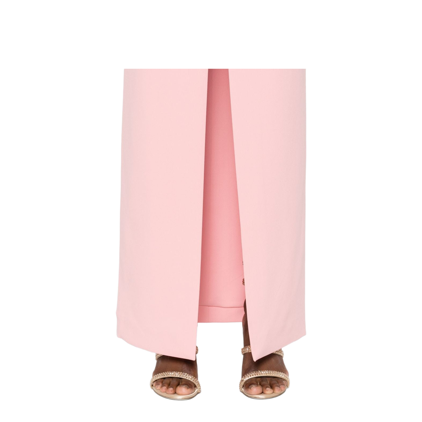 Strapless Pink Maxi Dress
