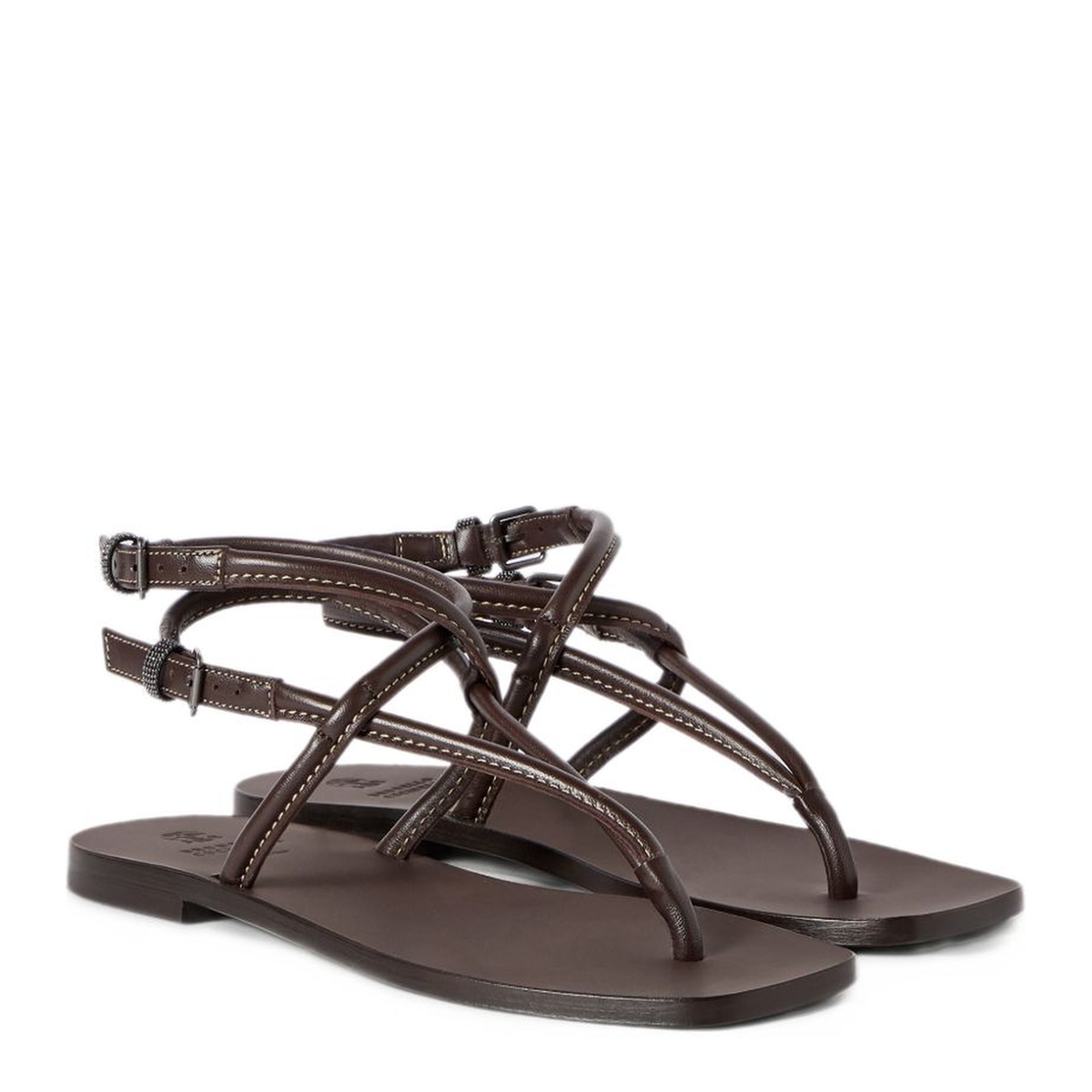 MAYFEYR - Brunello Cucinelli - Sandals Brown - MZGAC3279C8279