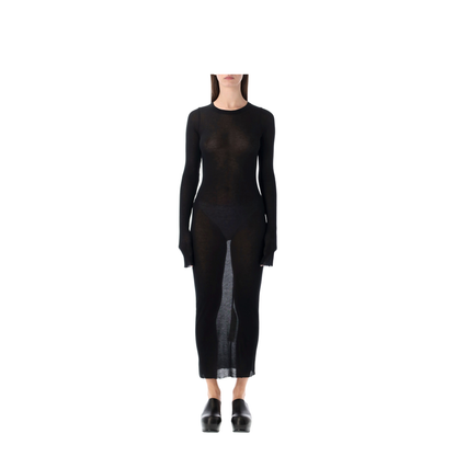 Long-Sleeved Midi Dress