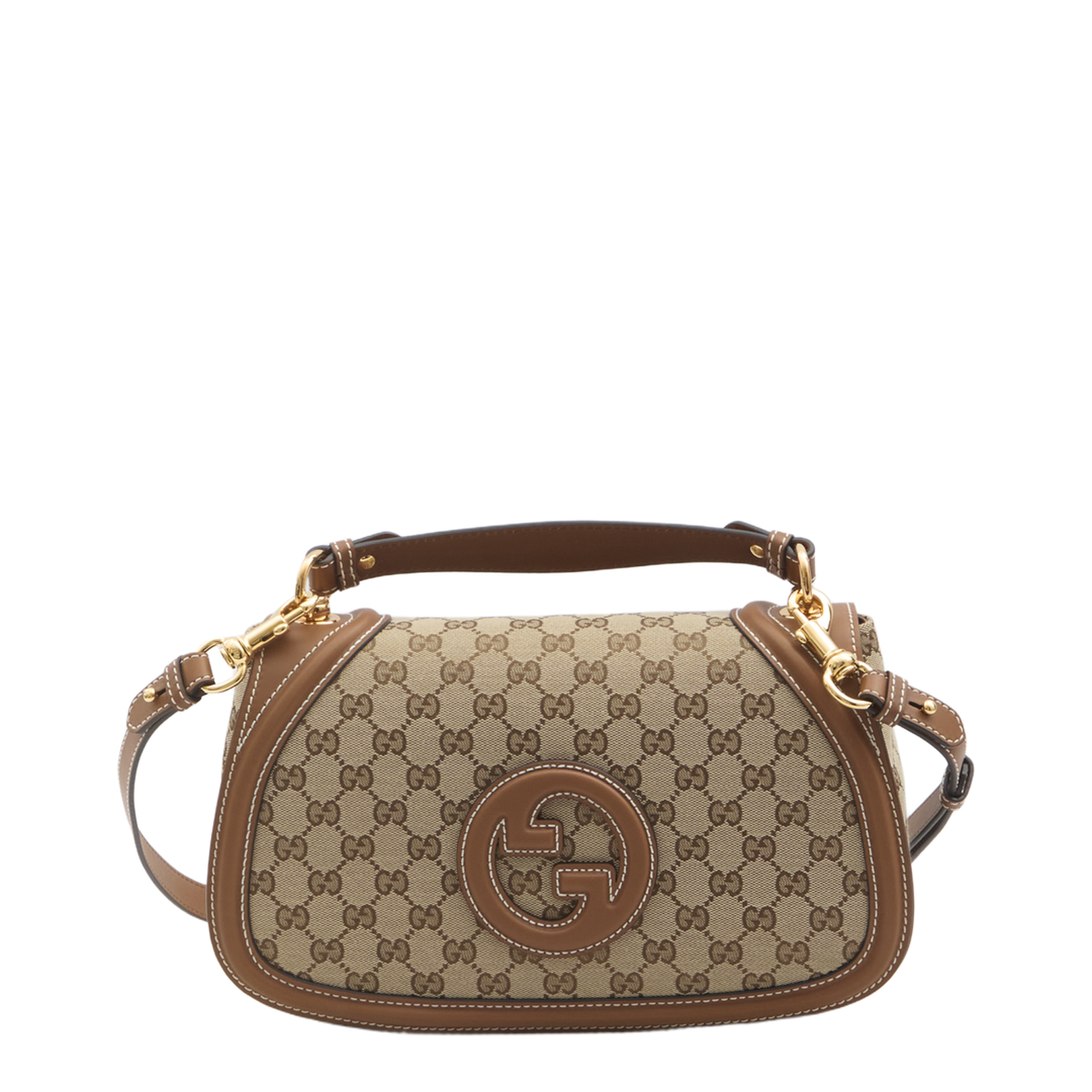 Blondie Large Canvas Top Handle Bag - Brown