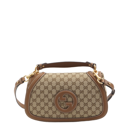 Blondie Large Canvas Top Handle Bag - Brown