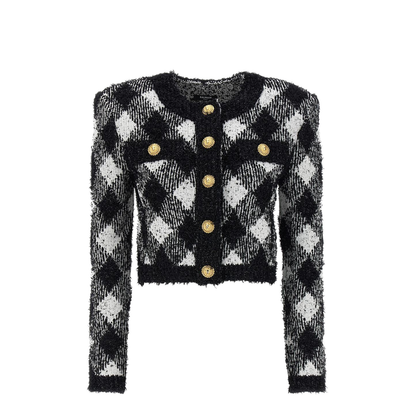 Vichy Tweed Short Jacket