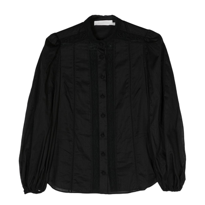 Lace Trim Detail Shirt