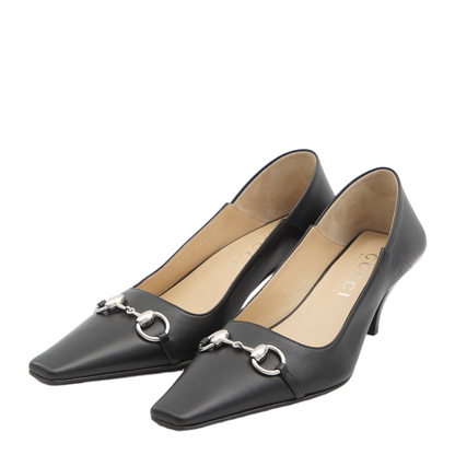 Vittoria Pump in Black Leather
