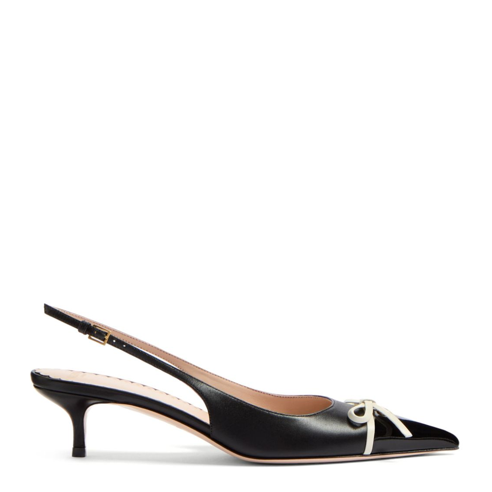 Leather Slingback Pumps