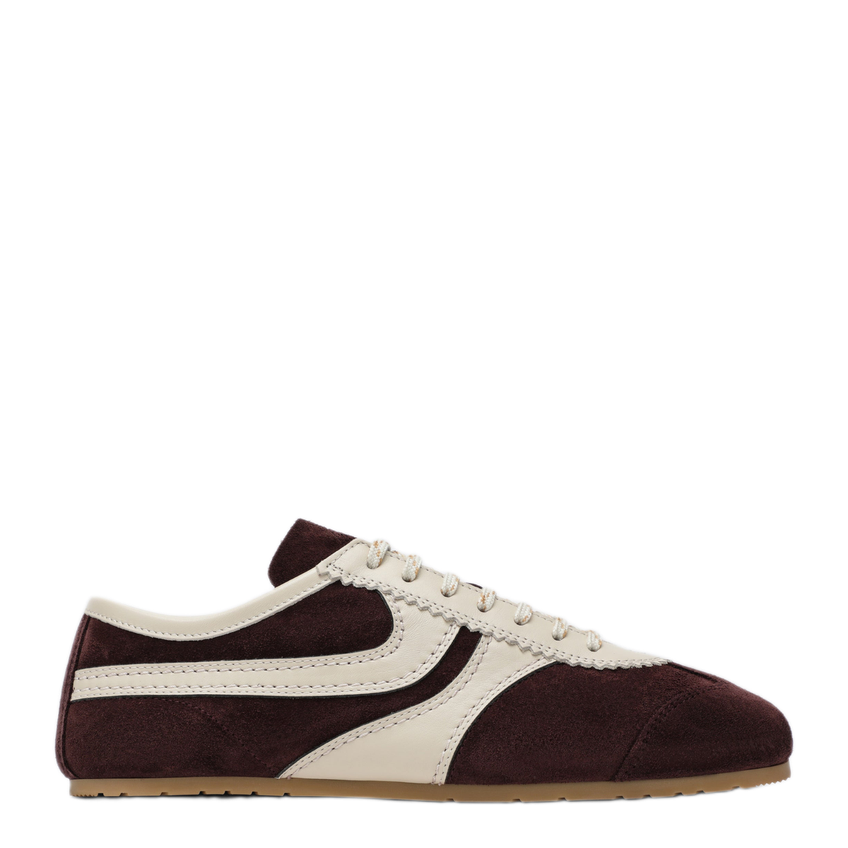 MAYFEYR - Dries Van Noten - Dark Purple Beige Suede Sneakers - 1317000132402