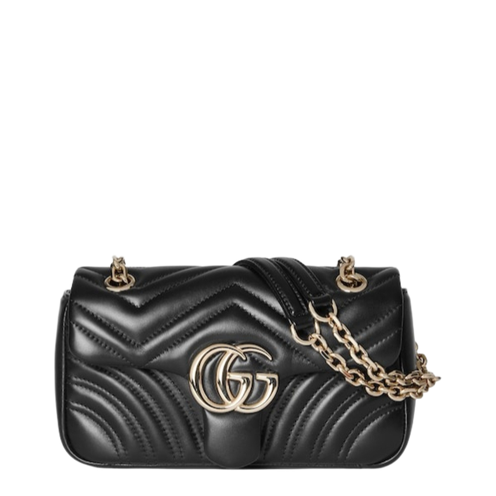 Small Shoulder Bag in Black Leather