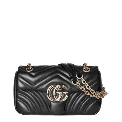 Small Shoulder Bag in Black Leather