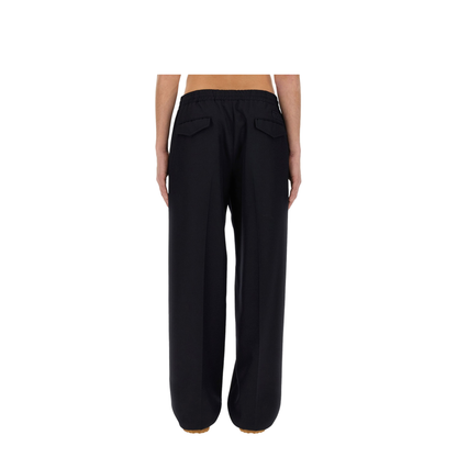 Wool Twill Jogging Pants