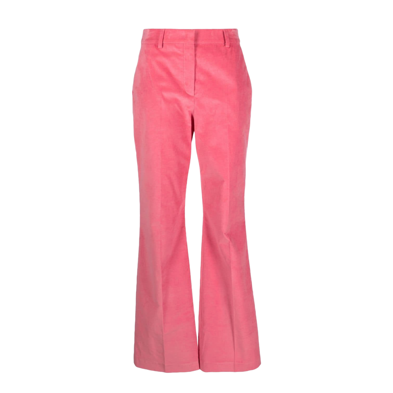 Flamingo Pink Flare-Leg Trousers