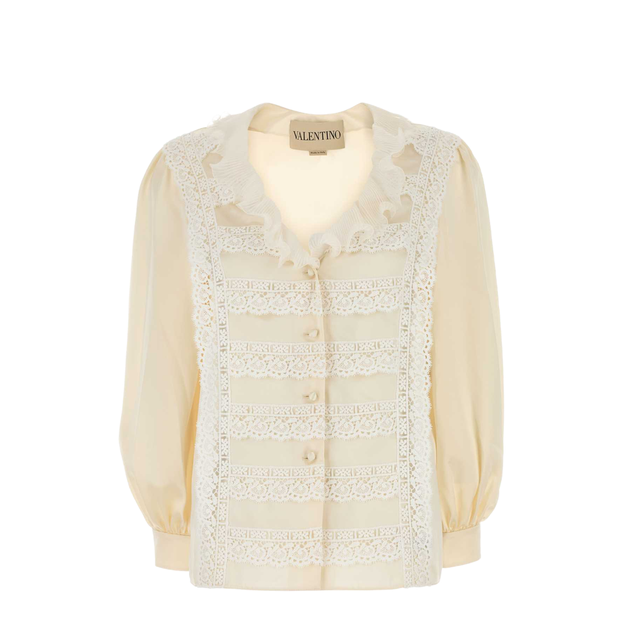Cream Silk Shirt