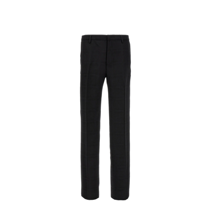 Check Wool Trousers