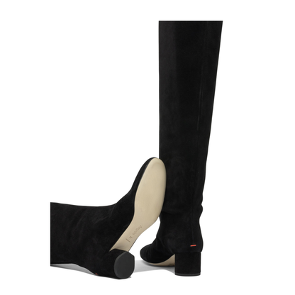 MAYFEYR - Aeyde - Willa 55 Mm Knee High Boots - WILLACOWSUEDELEATHERBLACK