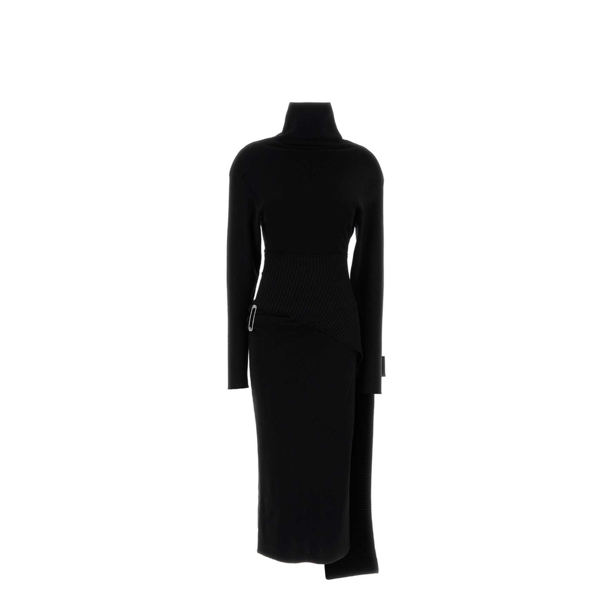 MAYFEYR - Lanvin - Black Knit Midi Dress - RWDR0040K065H2510