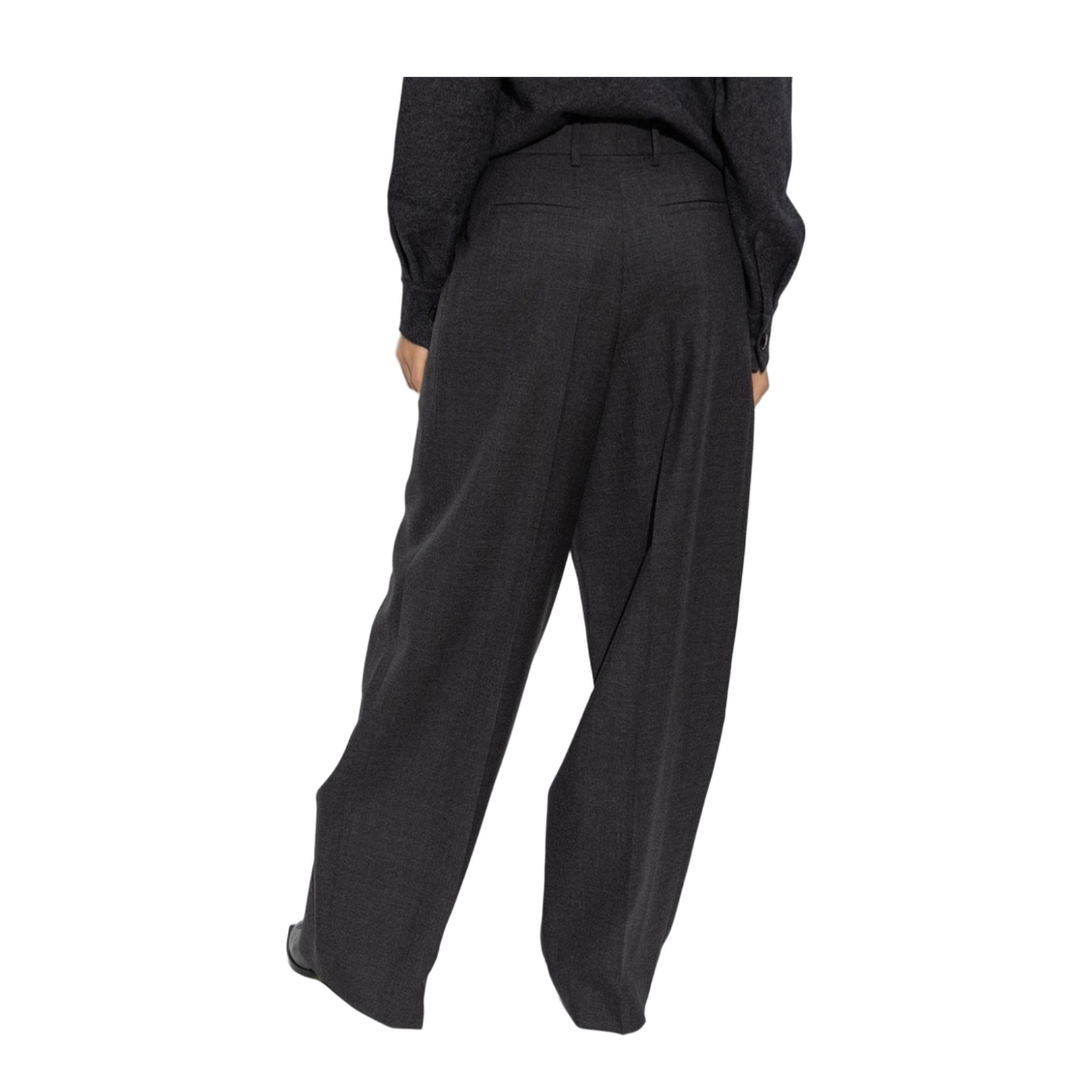 Grey Virgin Wool Trousers