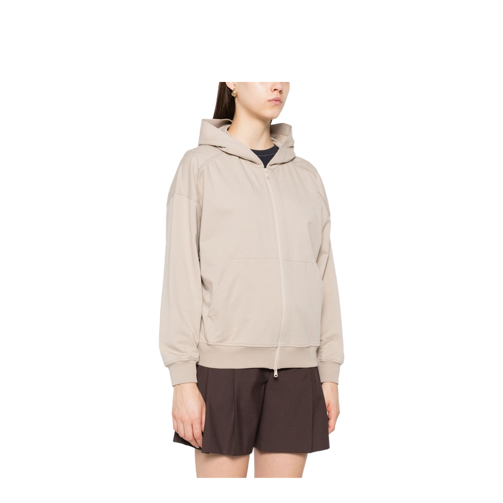 Cotton Zipped Hoodie