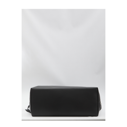 Giant Large Leather Top Handle Bags - Black