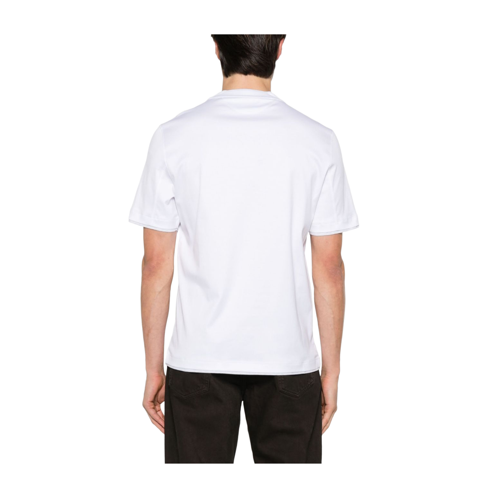 White Crew Neck Short Sleeves T-shirt