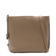 Hocket Small Calf Leather Hobo Bag - Turtledove