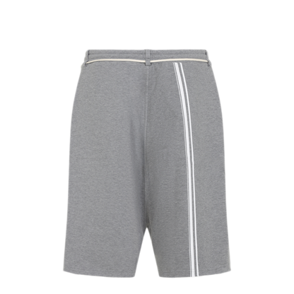 MAYFEYR - MORDECAI - Grey Melange Cotton Fleece Jogger Short - 26E96MUJ06913