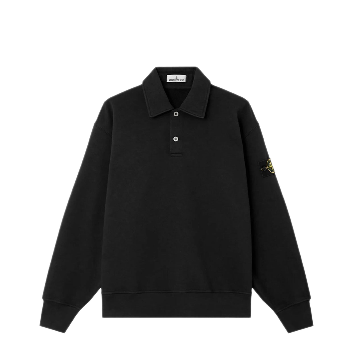 Black Cotton Polo Shirt