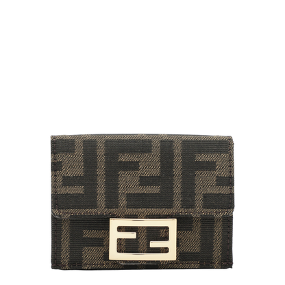 Micro Triflod Baguette in FF Fabric and Leather