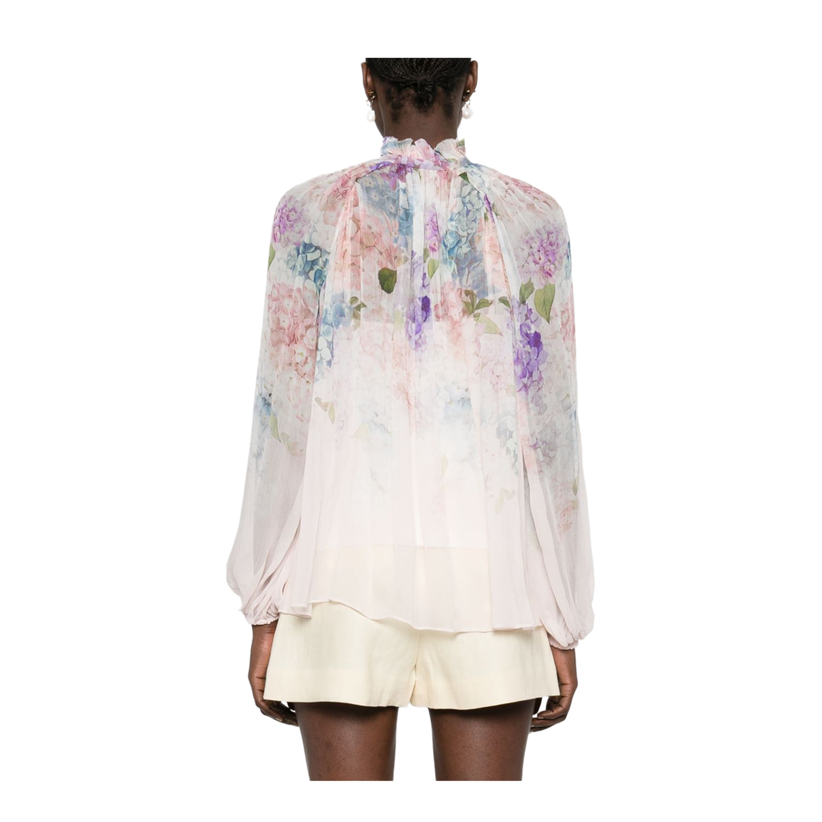 Light Pink Self-Tie Blouse