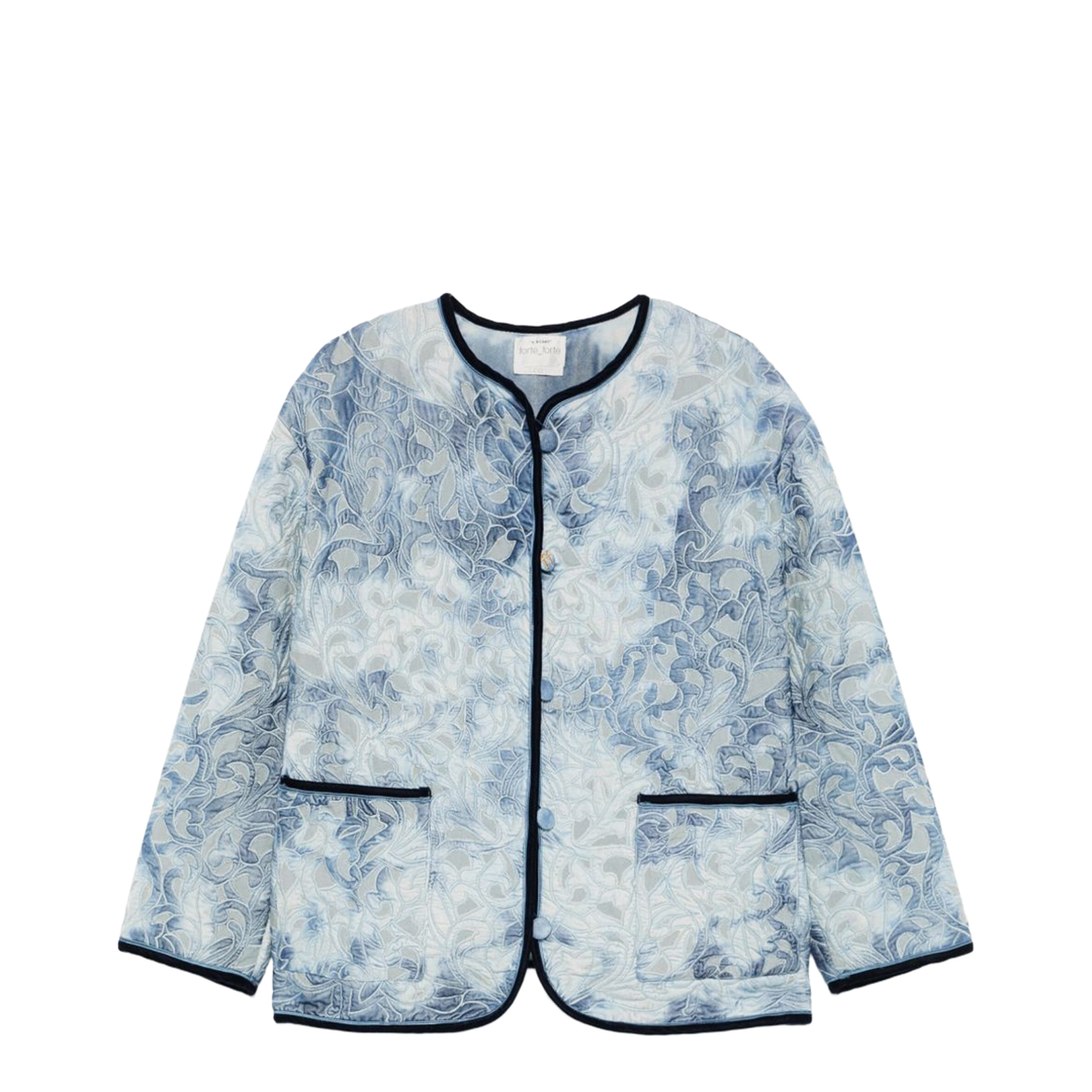 Zip Up Short Blouson Denim