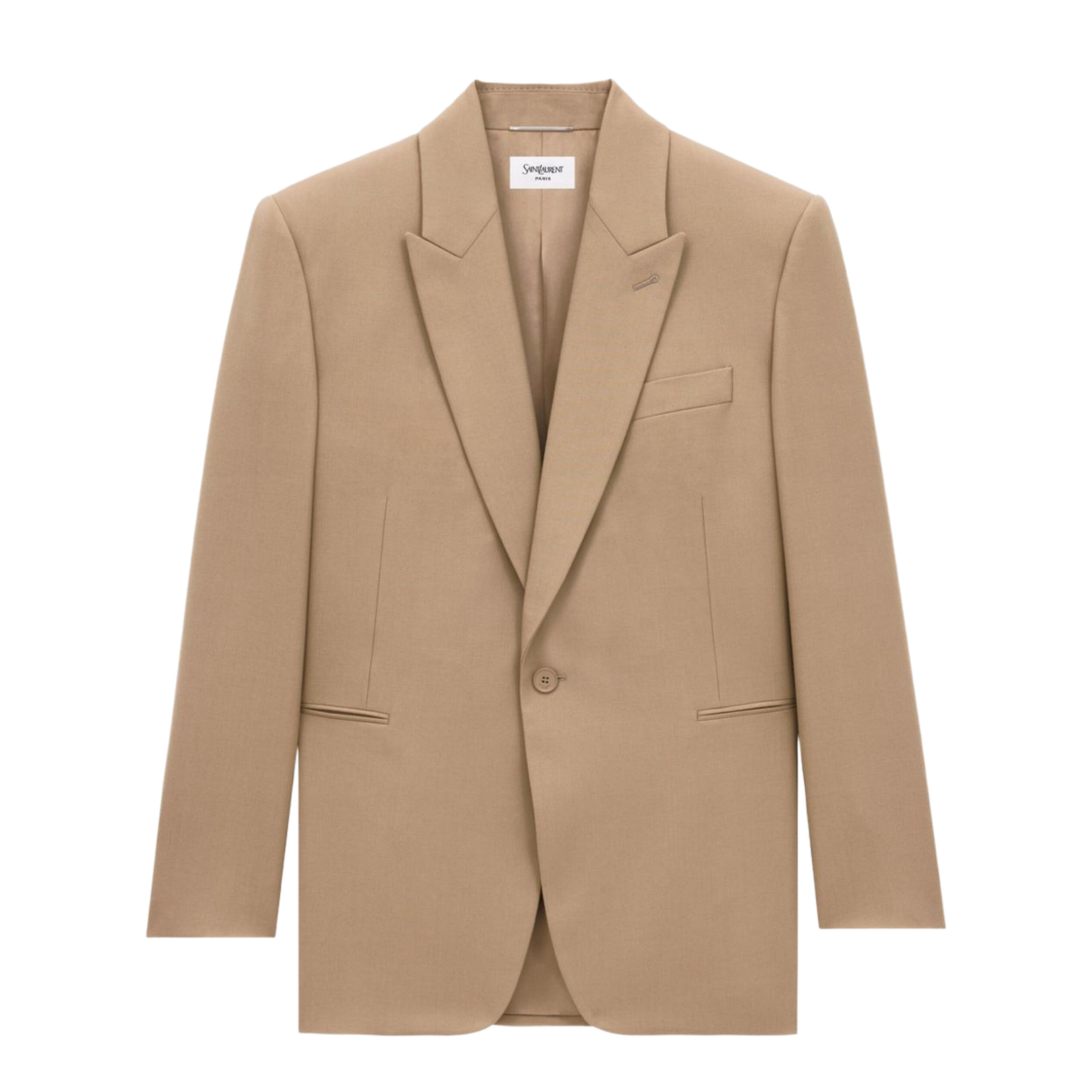 Beige Wool Gabardine Jacket