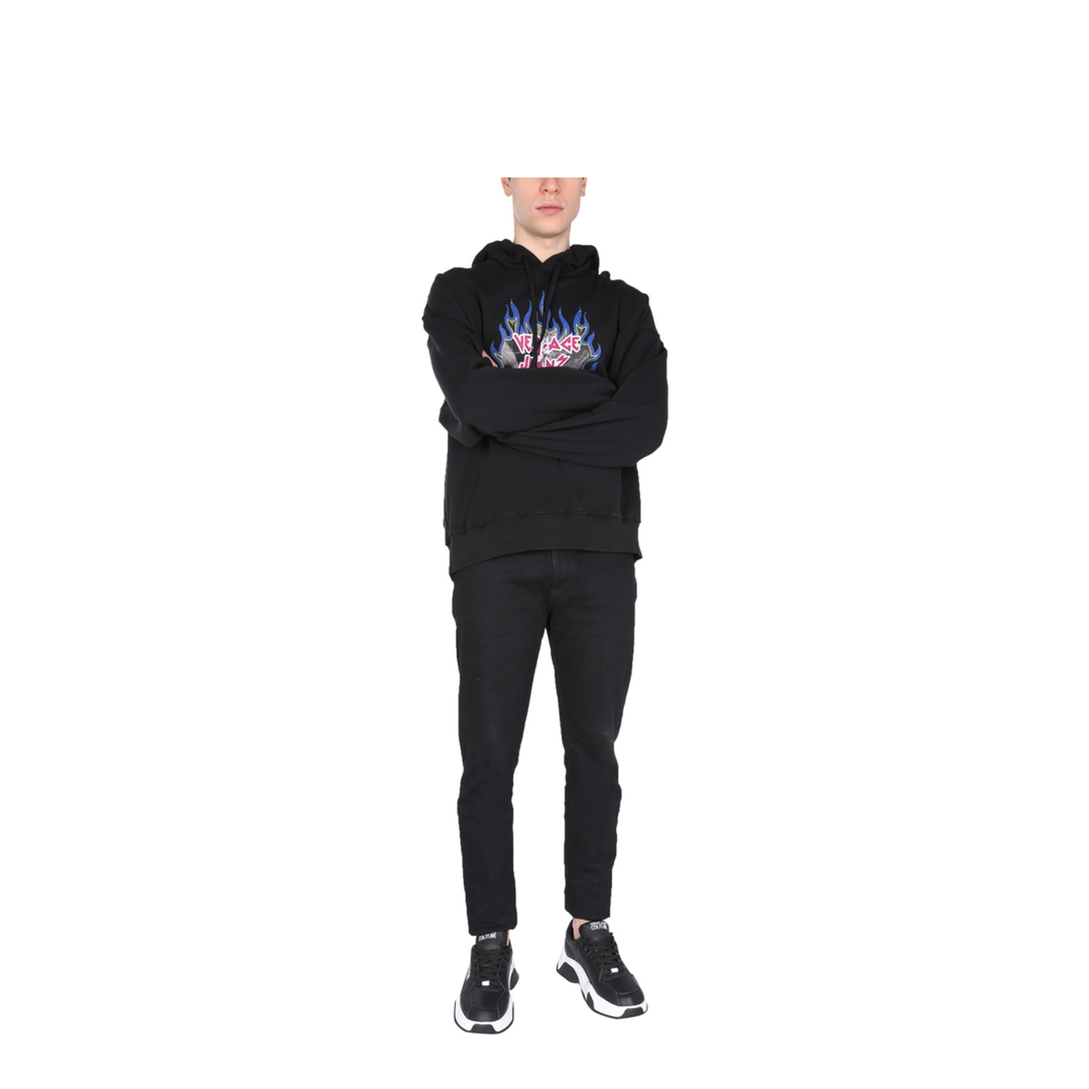 MAYFEYR - VERSACE JEANS COUTURE - Sweatshirt With Rock Logo - B7GWA735HSP86899