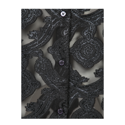 Organza Shirt with Tattoo Design