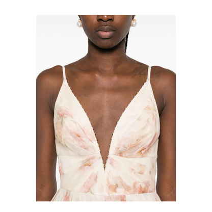 V Neck Top with Bead Detail and Adjustable Straps