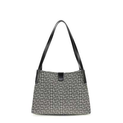 MAYFEYR - Balmain - Jacquard And Leather Tote Bag - GN1FE033TJMB