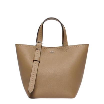 Hand or Arm Bag in Tumbled Calfskin Leather Archetipo Extra Small