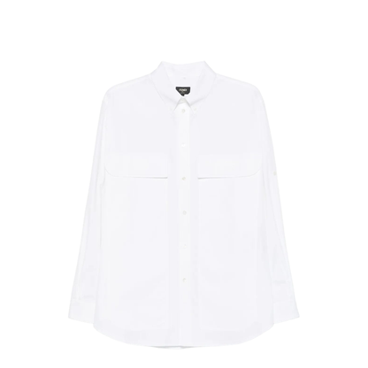 MAYFEYR - Fendi - Topstitched Roma Lettering Cotton Shirt - FS1310AU6X